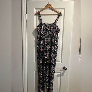 Derek Heart Hawaiian print jumpsuit size large